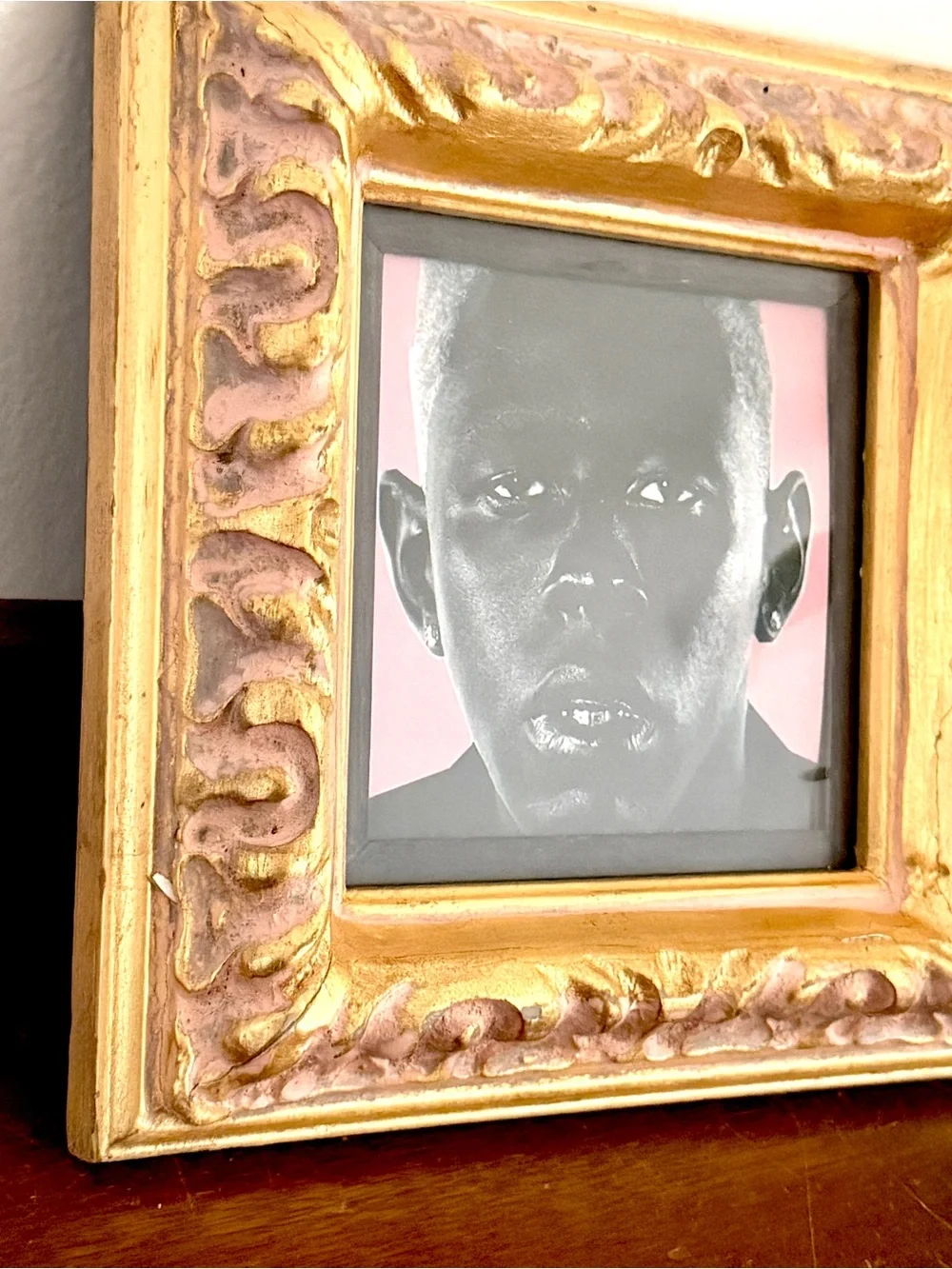Tyler The Creator Igor Framed Art Print Vintage Style Gold Pink Baroque Frame